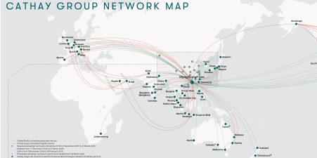 Download Cathay Group's latest network map now