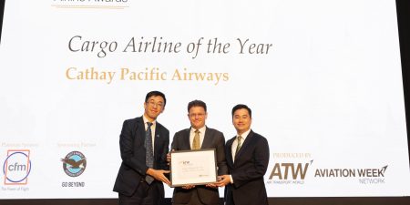 Cathay Cargo receives Cargo Airline of the Year accolade at ATW’s 49th Annual Airline Industry Achievement Awards
