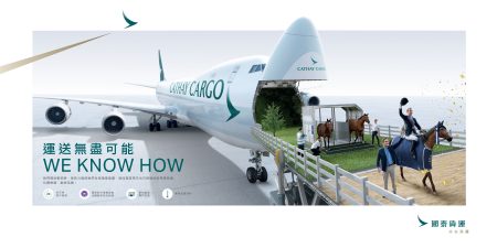 運送精英良駒到香港參加頂級馬術比賽實例證明「國泰—動物運送」方案成效卓著