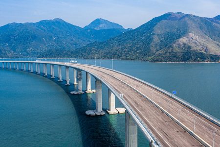View of the Hong Kong-Macao-Zhuhai Bridge