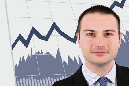 George Anjaparidze photo with line chart background