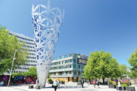 Chalice the sculpture in Christchurch New Zealand