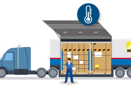 Illustration: Nikon steppers transported to airport in temperature controlled trucks