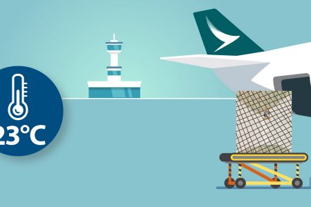 Illustration of temperature controlled sensitive shipment process