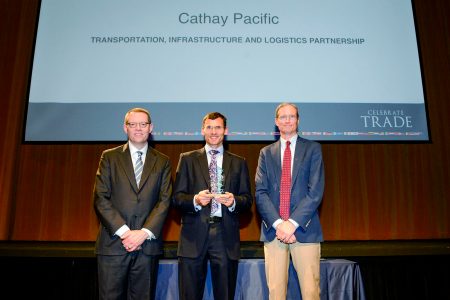 Fred Ruggiero, Patrick Or, Philippe Lacamp and Tammy Liftee with award