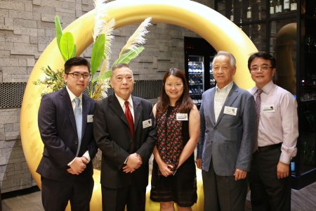 Agatha Lee with colleagues