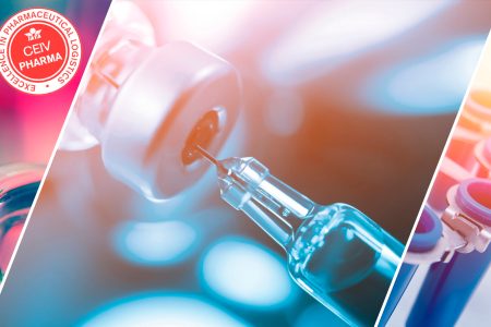 Syringe and vial with IATA CEIV pharma stamp