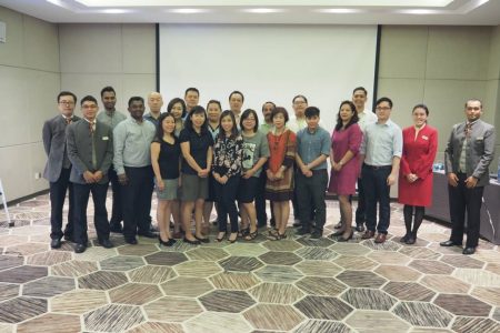 Group photo with Penang agents and Cathay team