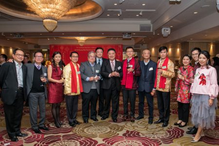Group photo at Cathay Chinese New Year party