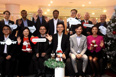 Christmas photo with Cathay Cargo management team