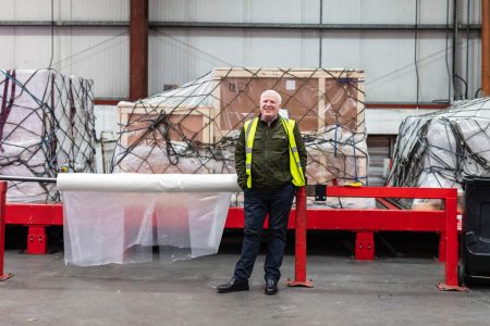 Brendan O'Mara with shipments