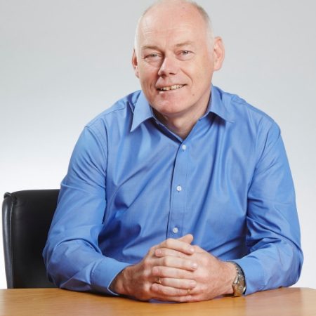 Lorcan Barden seated at table