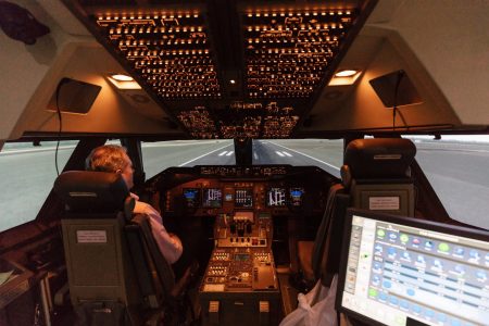 cockpit view when landing