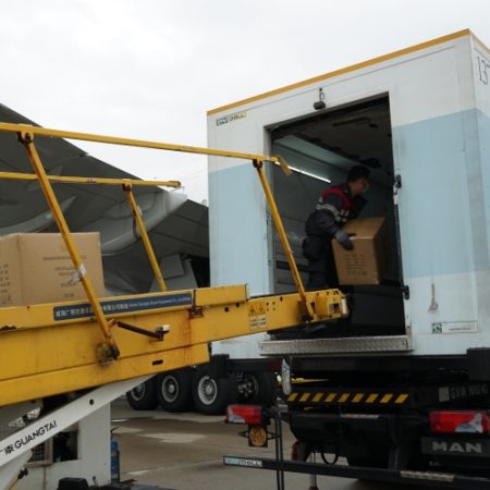 cargo loaded onto truck