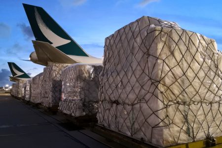 Cargos to be loaded onto Cathay freighters 