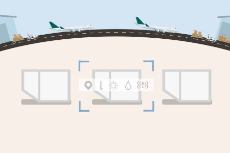 Conceptual illustration of Cathay ultra track service