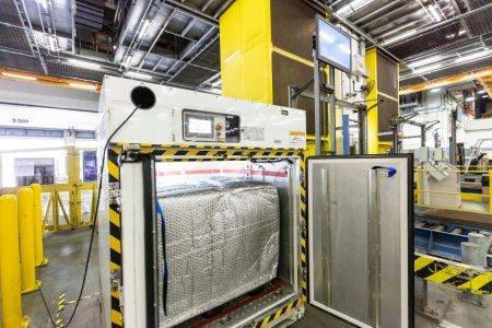 Cold box in cargo terminal