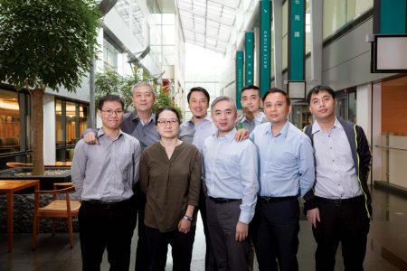 Eight team members from Cathay Global Logistics System team