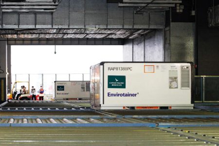 Envirotainer ULD at cargo terminal