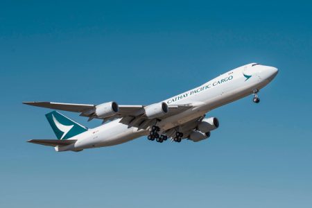 Cathay aircraft in flight