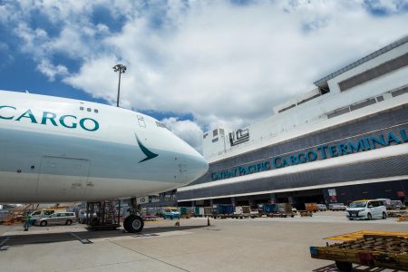 Cathay Cargo aircraft at Cathay Cargo Terminal
