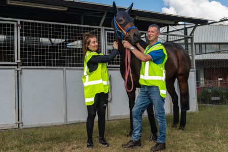 Greg Northcott with colleague and horse