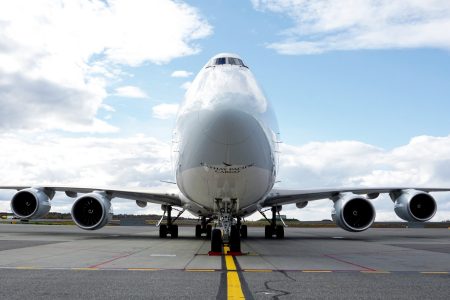 Cathay cargo aircraft on tarmac