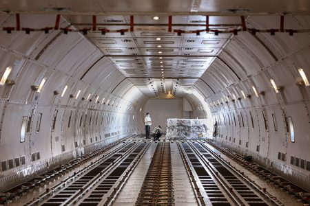 Aircraft cargo hold interior