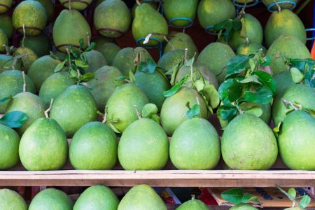 Green pomelos