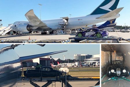 Automotive shipments on Cathau aircraft