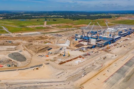 Western Sydney Airport under construction