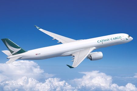 Photo of A350F in the air