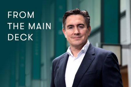 Tom Owen photo with image text 'From the main deck'