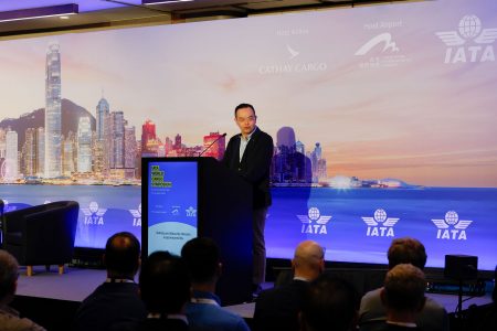 A person standing at a podium giving a presentation in WCS