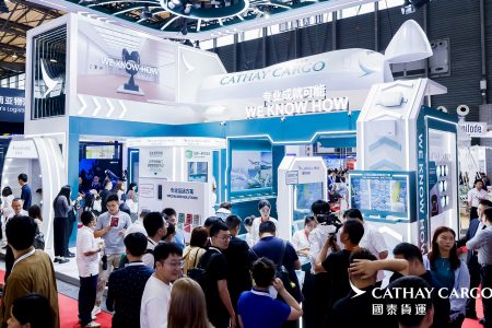 Cathay Cargo stand at Air Cargo China trade show