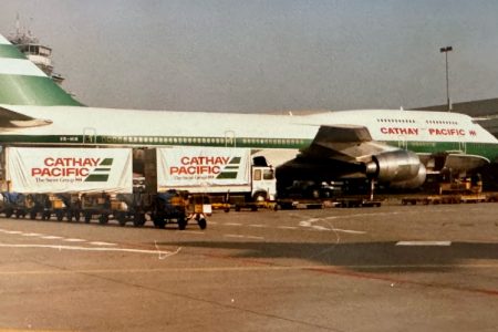 A view of the Frankfurt ramp in the early days of Cathay Pacific’s services there