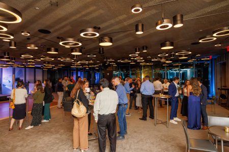 Networking at the Cathay Cargo reception at the TIACA Air Cargo Forum