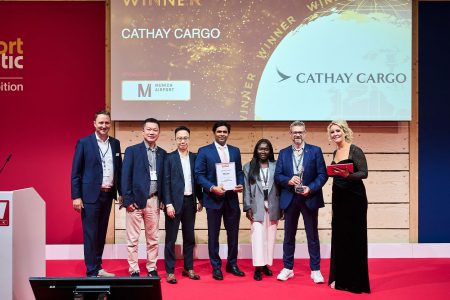 Cathay Cargo picked up the Airline of the Year (Asia) at the ACW World Air Cargo Awards during Air Cargo Europe