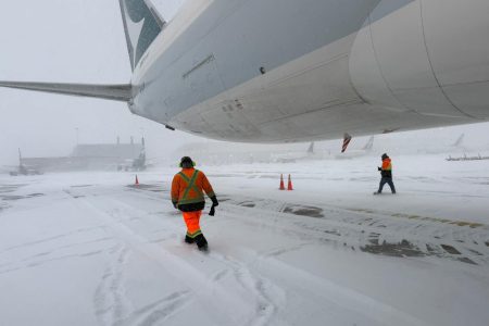 The freighter arrives in heavy snow at Toronto, but the plan remained intact